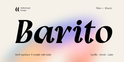 Barito Font Poster 1