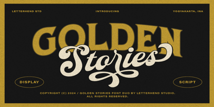 Golden Stories Font Poster 1