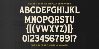 Golden Stories Font Poster 8