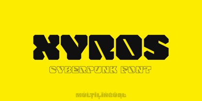 Xyros Font Poster 1