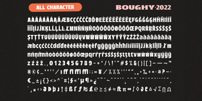 Boughy Font Poster 5