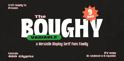 Boughy Font Poster 1