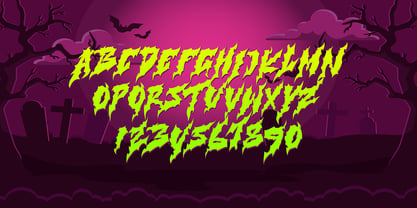 Mister Slasher Halloween Font Poster 2