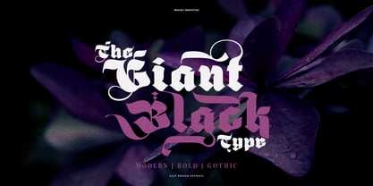 Giant Black Font Poster 1