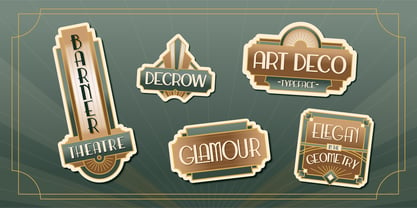 Decrow Font Poster 9