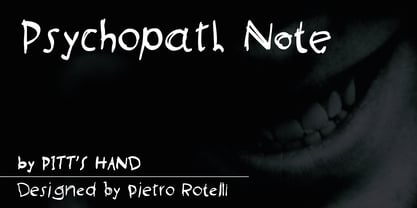 Psychopath Note Font Poster 1