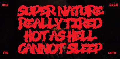 Dezter Black Metal Font Font Poster 9