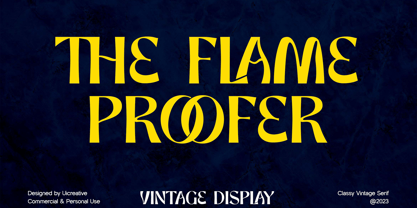 The Flame Proofer Font Poster 1