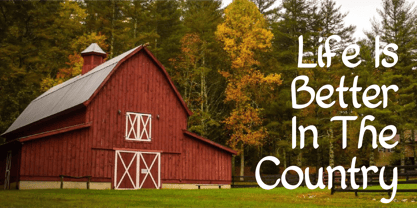 Country Home Font Poster 5