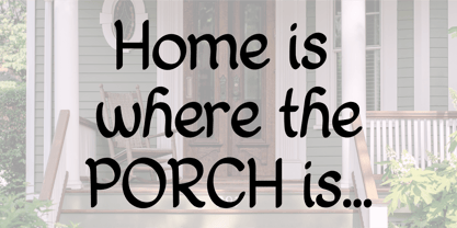 Country Home Font Poster 2