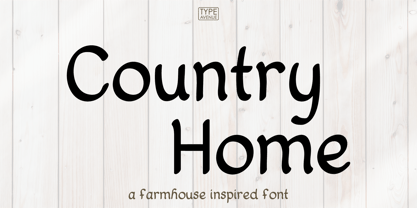 Country Home Font Poster 1