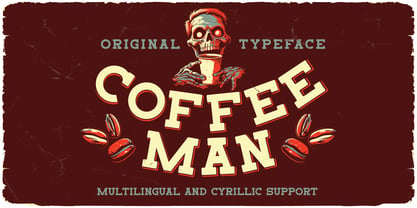 Coffee Man Font Poster 1