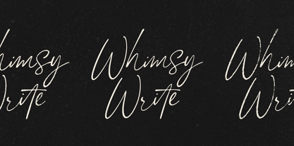 Whimsy Write Fuente Póster 1