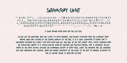 Satisfactory Font Poster 12