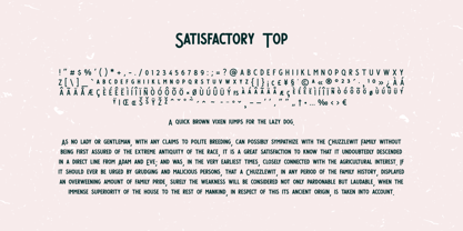 Satisfactory Font Poster 10