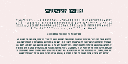 Satisfactory Font Poster 8