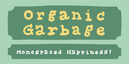 Organic Garbage Font Poster 1