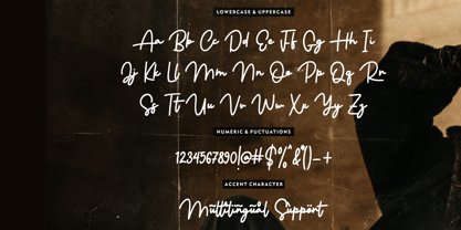 Romanian Signature Font Poster 4