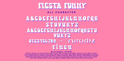 Fiesta Funny Font Poster 7
