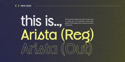 Arista Sans Police Poster 15