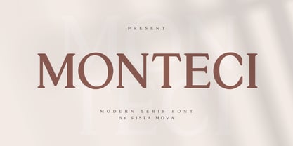 Monteci Font Poster 1