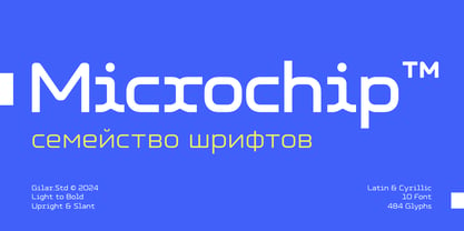 Microchip Font Poster 1