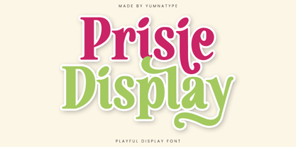 Prisie Display Font Poster 1