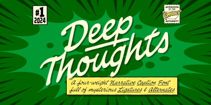 Deep Thoughts Font Poster 1