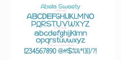 Abela Sweety Font Poster 8