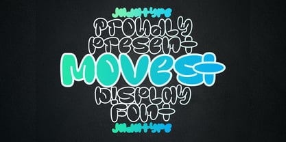 Movest Outline Font Poster 1