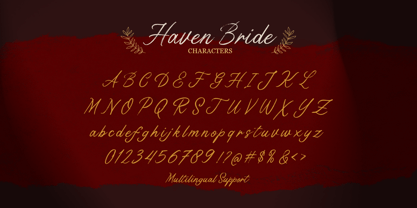 Havin Bride Font Poster 4
