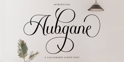 Aubgane Font Poster 1