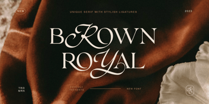 Brown Royal Font Poster 1