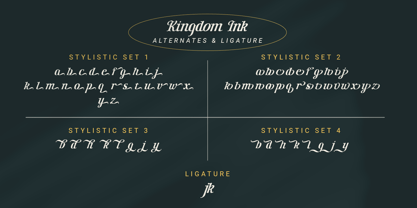 Kingdom Ink Font Poster 9