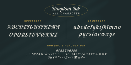 Kingdom Ink Font Poster 8