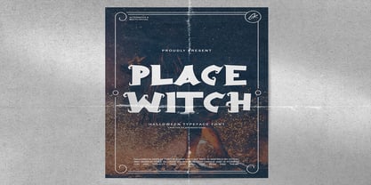 Place Witch Font Poster 3