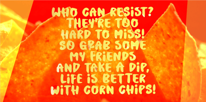 Corn Chips Font Poster 4