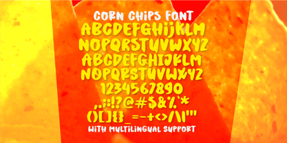 Corn Chips Font Poster 5