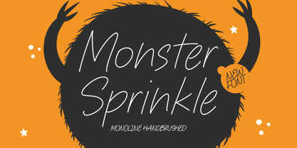 Monster Sprinkle Fuente Póster 1