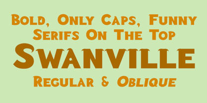 Swanville Font Poster 1