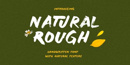 Natural Rough Font Poster 1