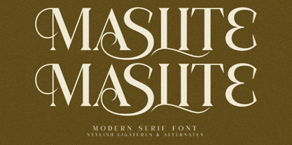 Maslite Font Poster 1