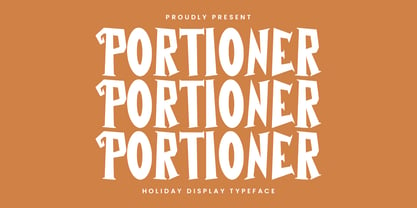 Portioner Font Poster 1