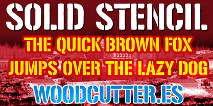 Solid Stencil 2023 Font Poster 2