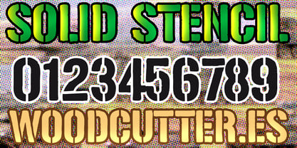 Solid Stencil 2023 Font Poster 6