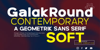 Galak Round Font Poster 1