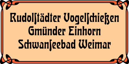 RMU Edelgotisch Font Poster 3