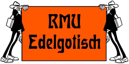 RMU Edelgotisch Font Poster 1