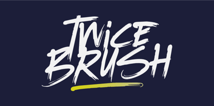 Twice Brush Font Poster 1