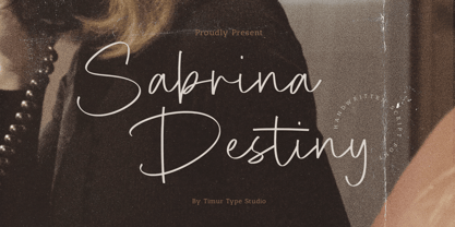 Sabrina Destiny Font Poster 1